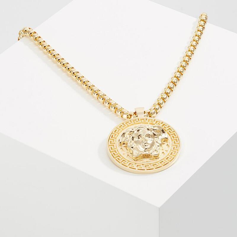 versace 范思哲项链 男士美杜莎金属头像奢侈品时尚项链