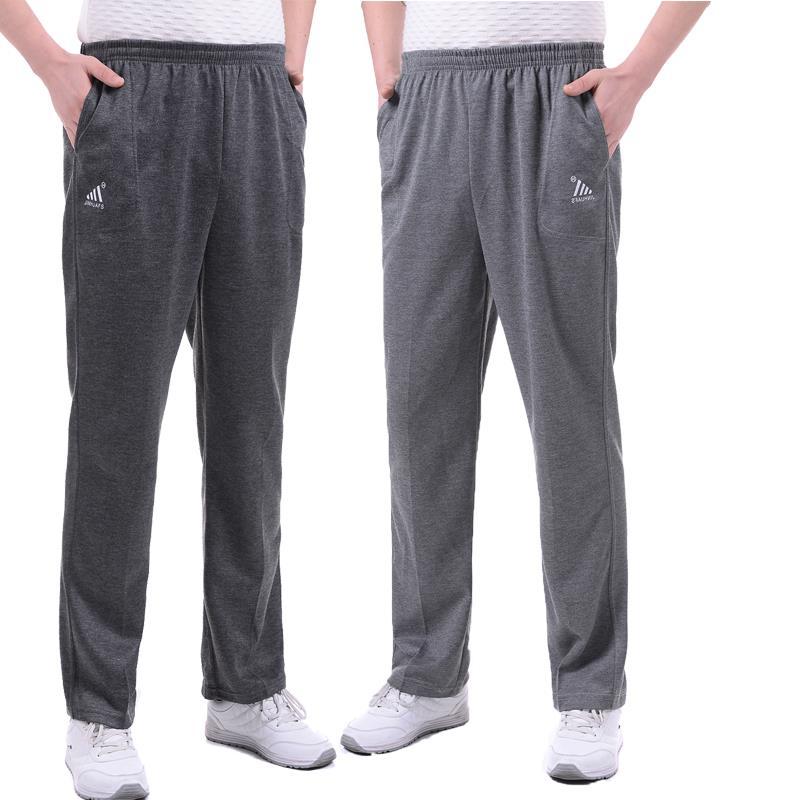 春秋款男士运动裤宽松工装裤运动休闲裤秋季直筒弹力厚款长裤跑步