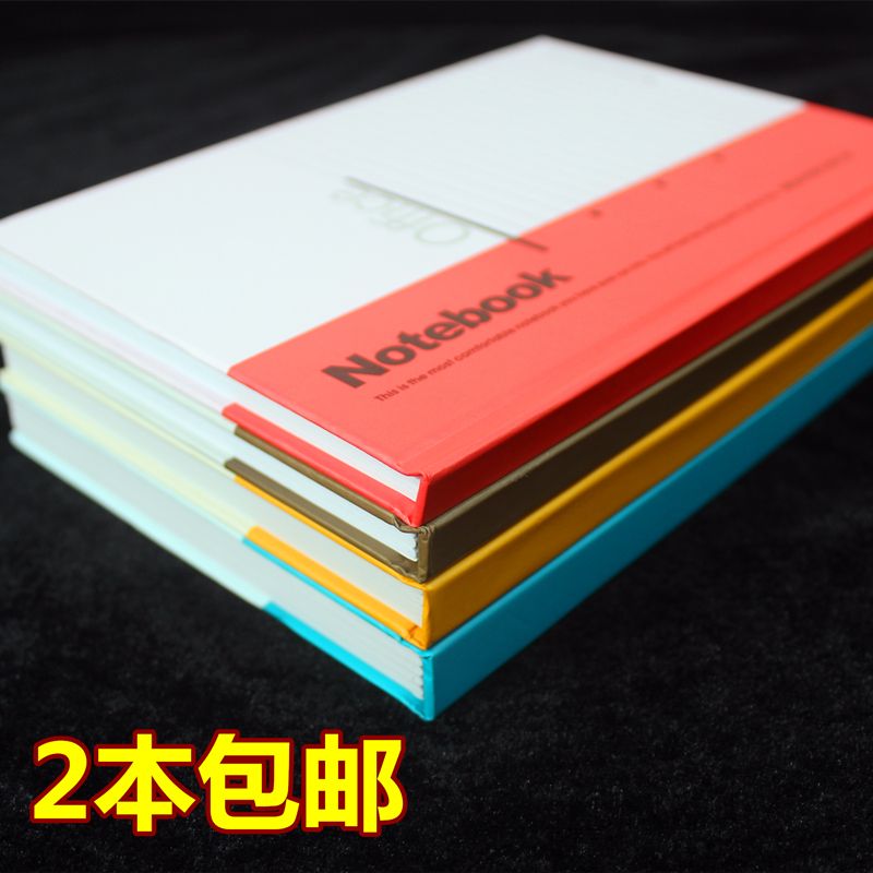 商务硬皮抄硬皮笔记本子硬抄硬壳记事本a4b5a5课堂笔记本日记本厚