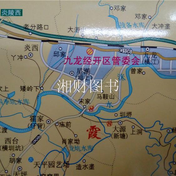炎陵县高清地图图片