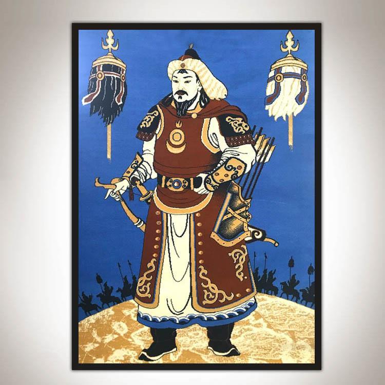 成吉思汗忽必烈蒙古历史人物新款照片十字绣定做定制水钻石画贴钻