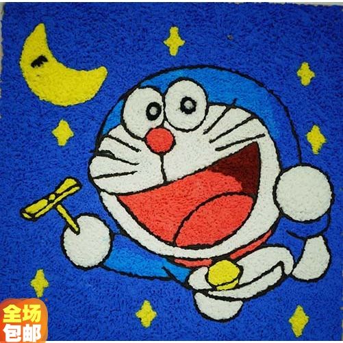 纸浆画材料包幼儿园手绘彩泥画蓝胖子机器猫叮当猫手工diy儿童画【3月