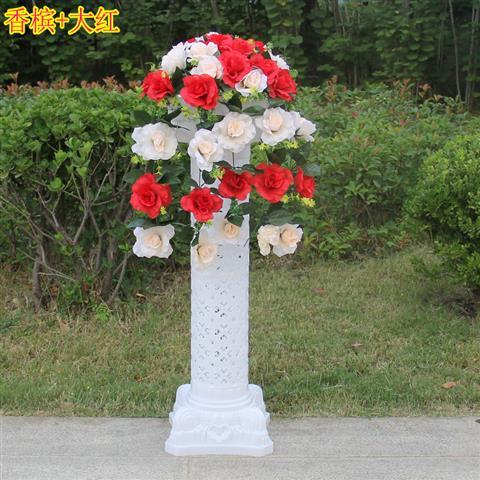 婚庆道具罗马柱路引新款欧式镂空罗马柱开业活动成品路引花篮花