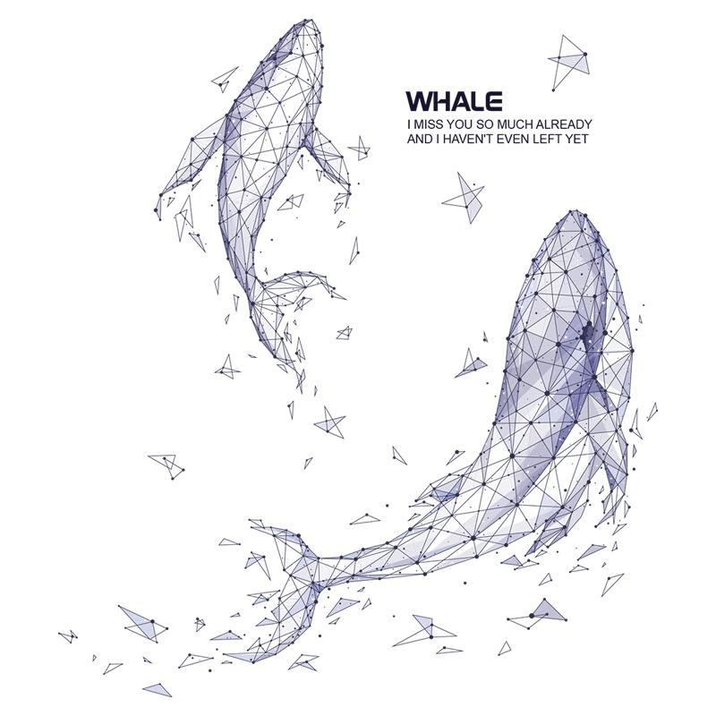 大学生宿舍创意ins鲸鱼墙纸北欧网红贴画卧室寝室床头墙贴纸装饰