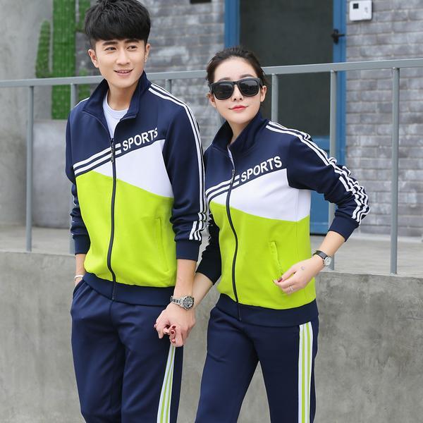 春秋季新款初中高中生校服班服男女情侣休闲运动套装团体制服定制