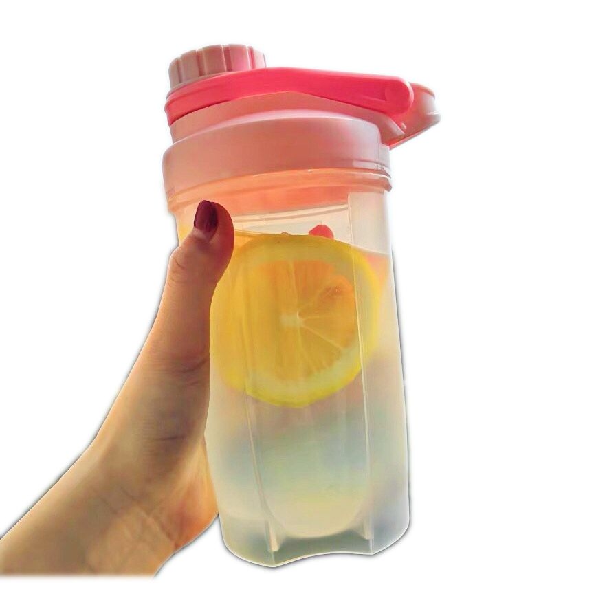 塑料健身热水摇摇杯子奶茶水壶手摇