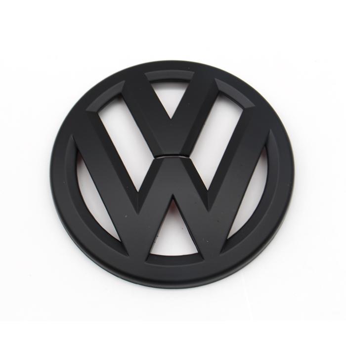 高4高尔夫67代gti车标中网标改装亮光黑磨砂黑前后车标贴