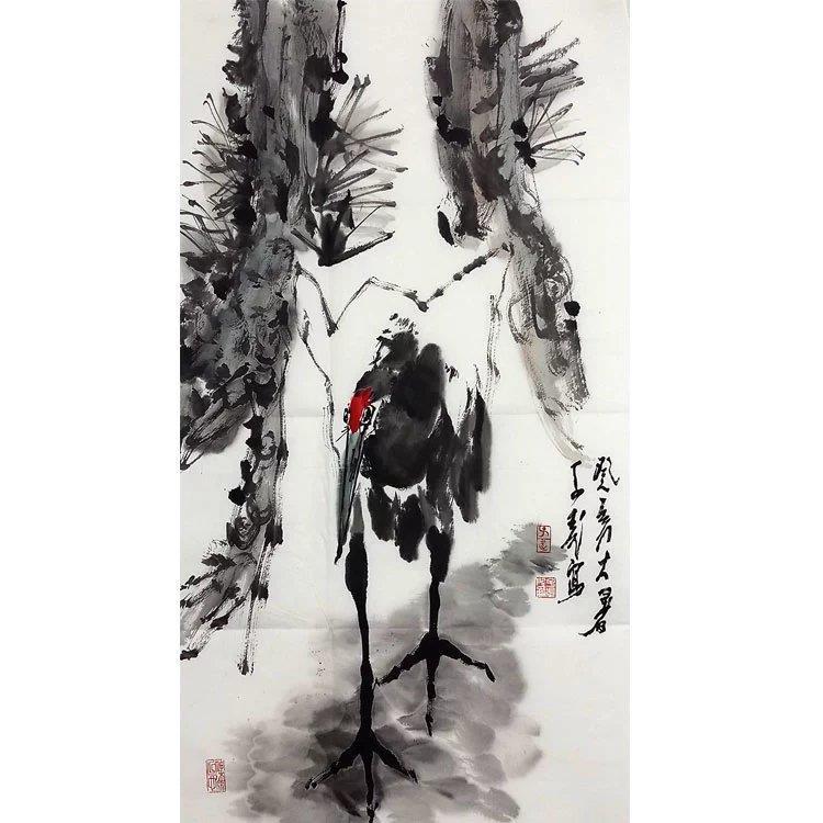 国画名人字画王子武手绘三尺精品花鸟作品办公室公司装饰名家字画