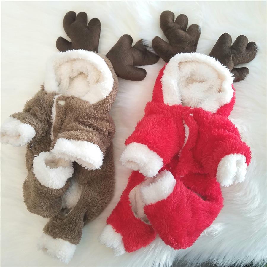 Net red dog clothes autumn and winter thickened Tang Dynasty Teddy four legged clothes transformed into puppies small dog pet clothes