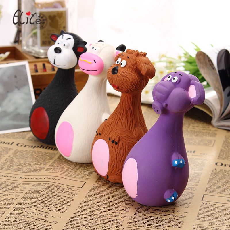 Yili pet products dog toys dog voice latex cute cartoon toys anti bite molar latex toys