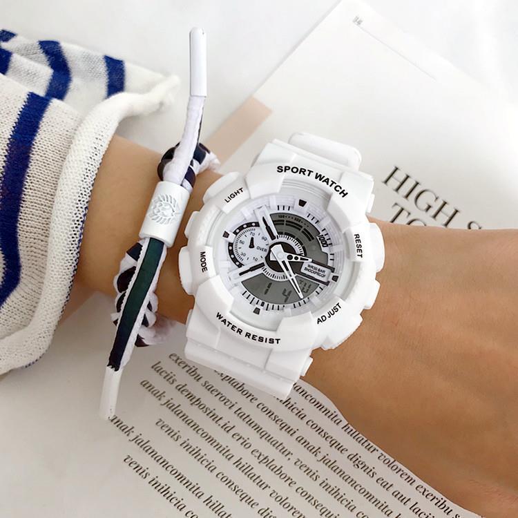 Super fire electronic watch female ins style male middle school student Cherry Blossom powder Unicorn sports department simple temperament College