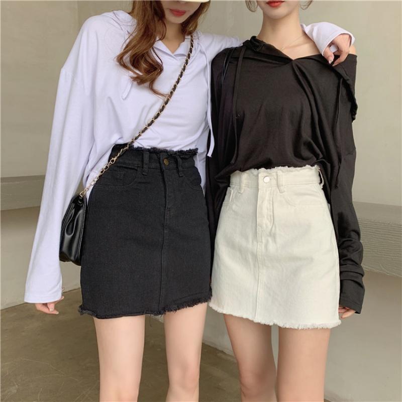 Spring and summer new high waist fringed women's dress ins ultra fire skirt for students