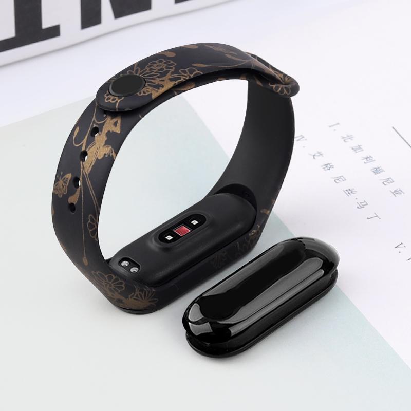 新品特价 小米手环4/3腕带nfc版表带彩色 印花小米