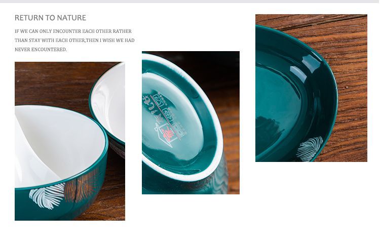 创意米饭碗吃面碗小汤碗加厚拉面碗陶瓷碗套装家用欧式简约吃饭碗L