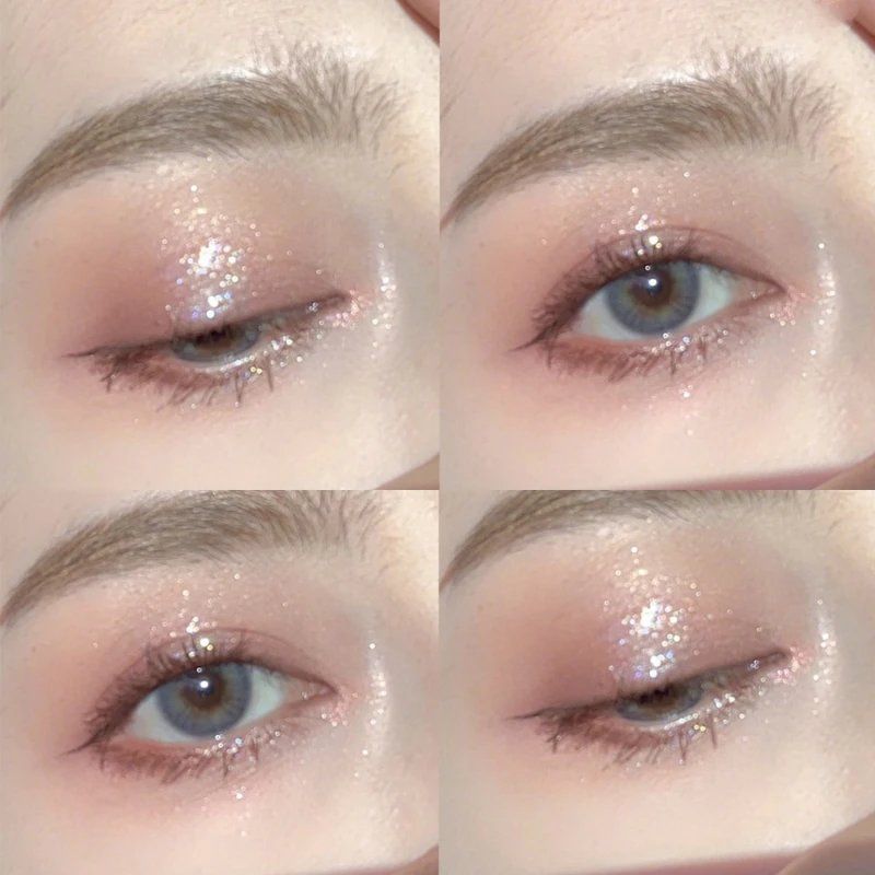 学生新款防水闪亮液体珠光亮片眼影