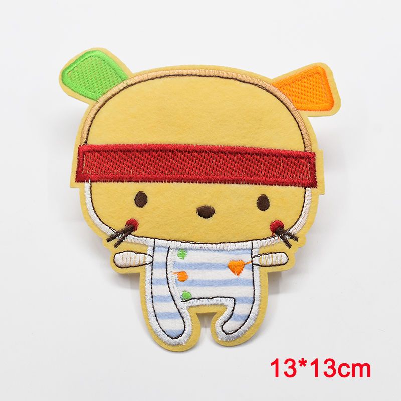 男女衣服补丁t恤刺绣大号卡通布贴