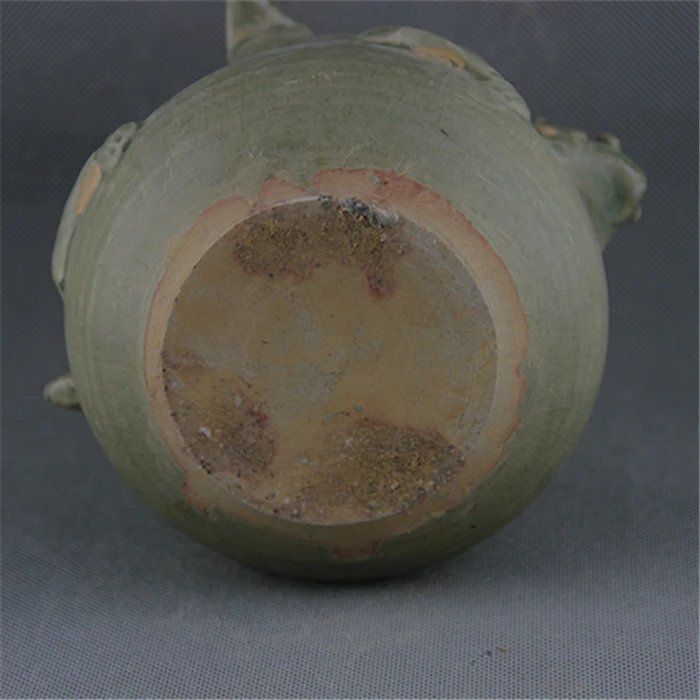 西晋越窑 青釉捏雕鸡鼠纹钱罐 正品摆设 民间收藏品 古瓷器古玩
