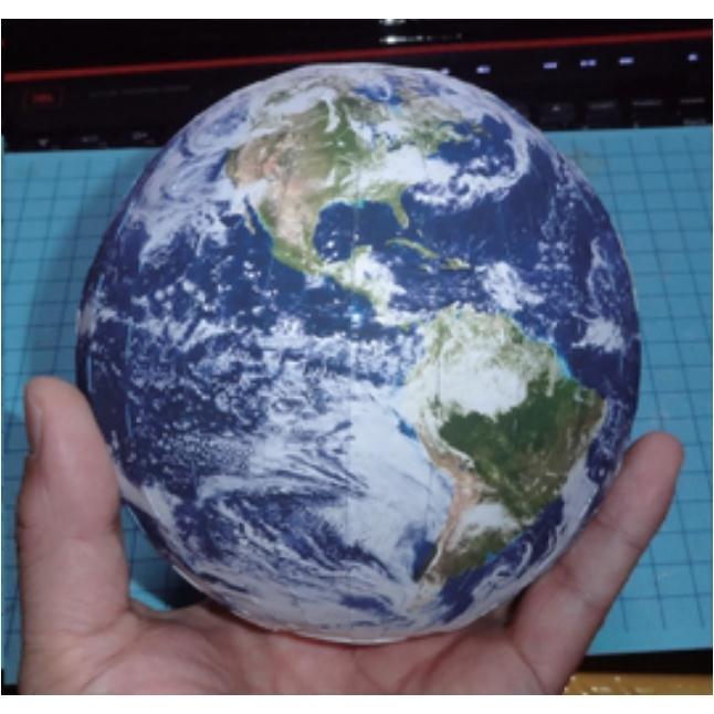 3d地球仪纸模型学生手工作业纸模乐
