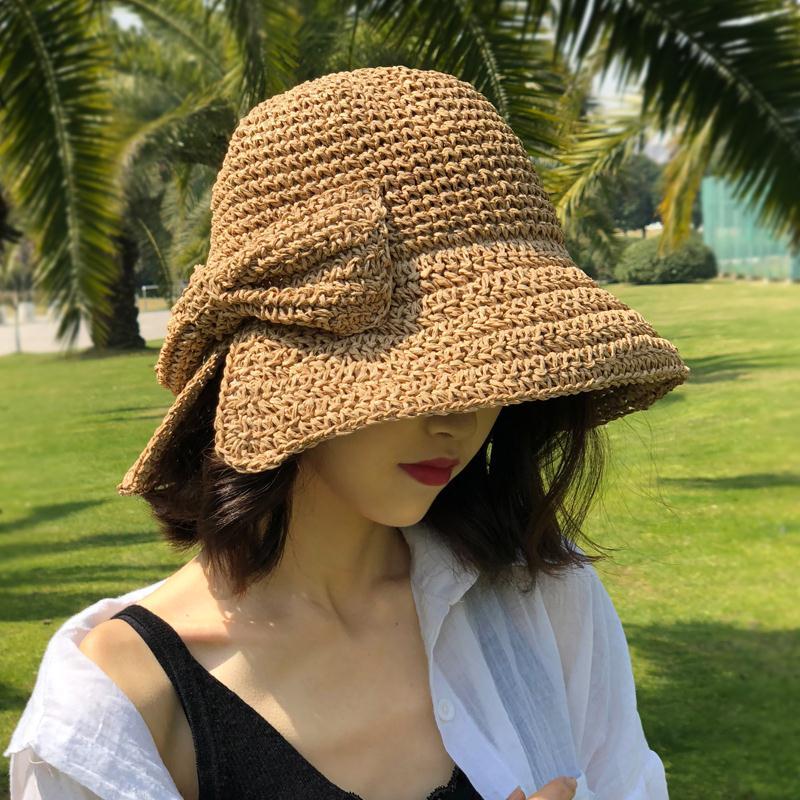 Summer sunscreen hat cover face sun hat sunshade Beach Hat Big Brim Sun Hat Lady big brim hat straw hat