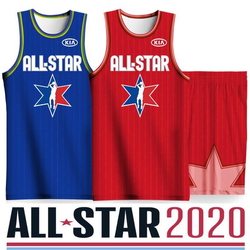 2020新款全明星球衣篮球套装男定制比赛队服字母哥詹姆斯纪念科比