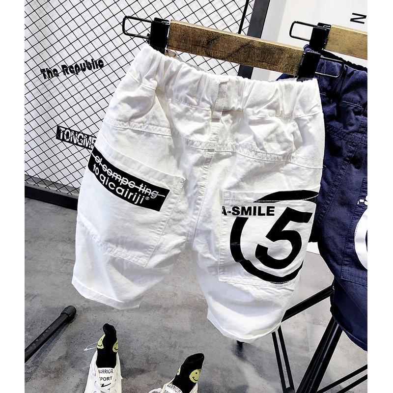 Boys' Summer Cotton Capris summer 2020 new children's shorts overalls baby 2-7 years old foreign style pants