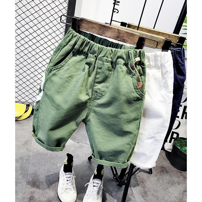 Boys' Summer Cotton Capris summer 2020 new children's shorts overalls baby 2-7 years old foreign style pants