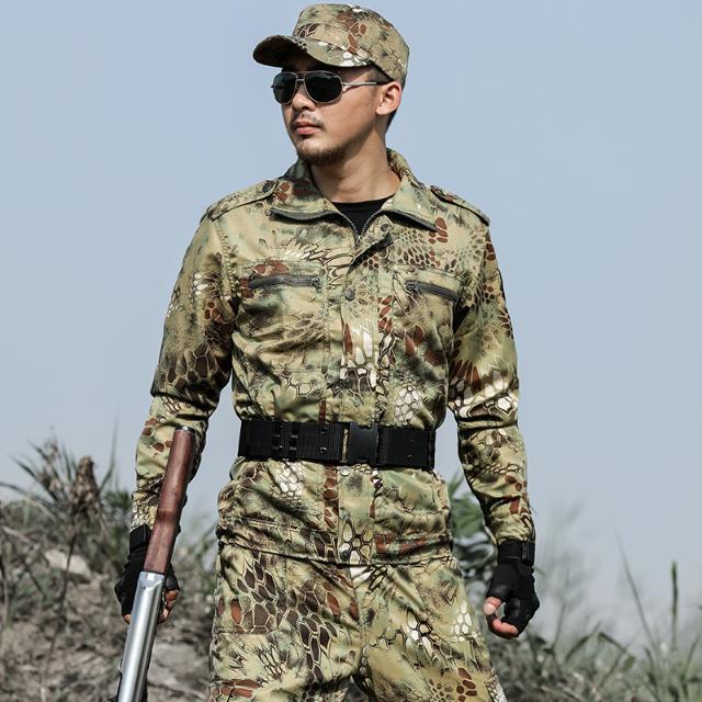 正品军训军装野战特种兵迷彩服套装作训服