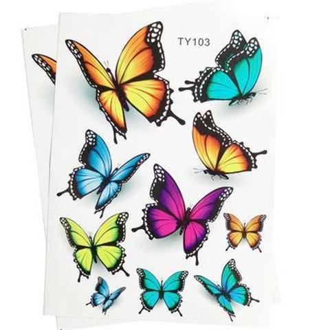 Personalized creative feather butterfly car sticker body sticker scratch decoration cover motorcycle sticker waterproof cover