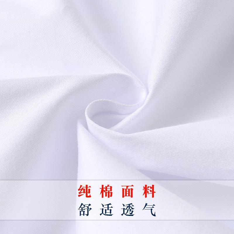 Children's white shirt plus fat plus size long-sleeved cotton fat children's clothing boys and girls middle and big children's white shirt loose spring and autumn
