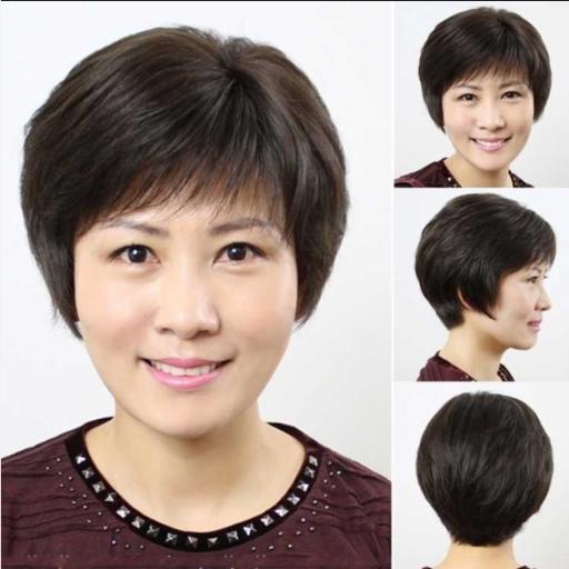 假发中老年假发女仿真发短发短直发气质妈妈款逼真自然奶奶女假发