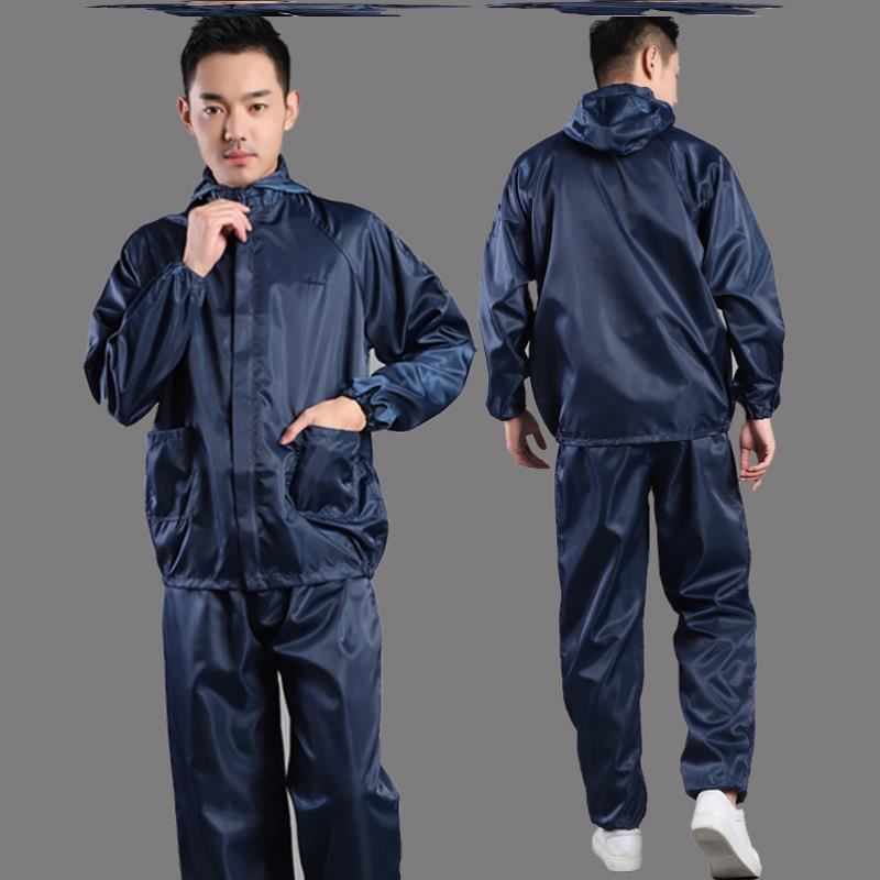 Dust proof clothing split with cap work clothes full body protective clothing men's breathable grinding industrial dust spray painting four seasons
