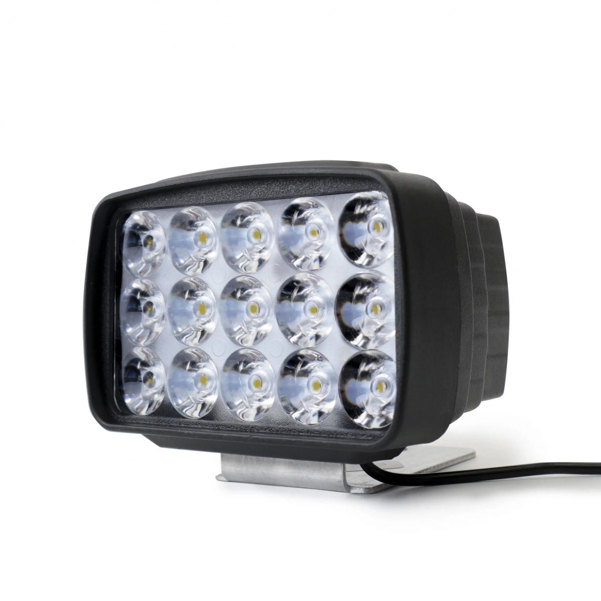 电动车摩托车超亮led灯三轮车大灯改装流氓射灯外置聚光12-80伏