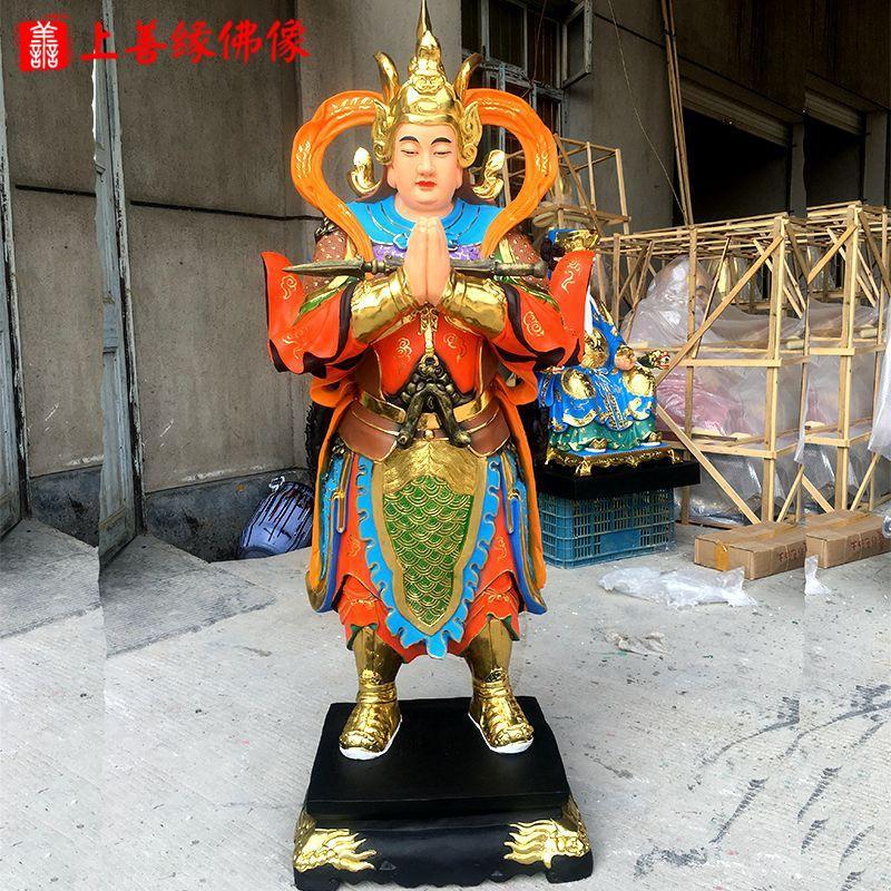 6米合掌韦陀天神佛教护法韦驮菩萨伽蓝树脂佛像【3月10日发完】