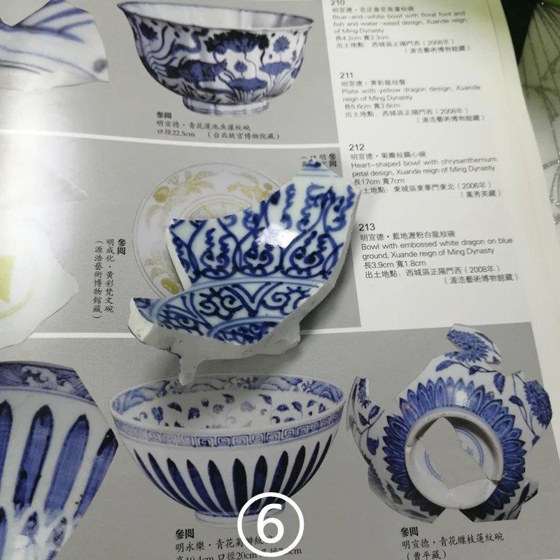 典型标本康熙明宣德莲子碗青花瓷碎片青花瓷片陶瓷碎片古瓷片