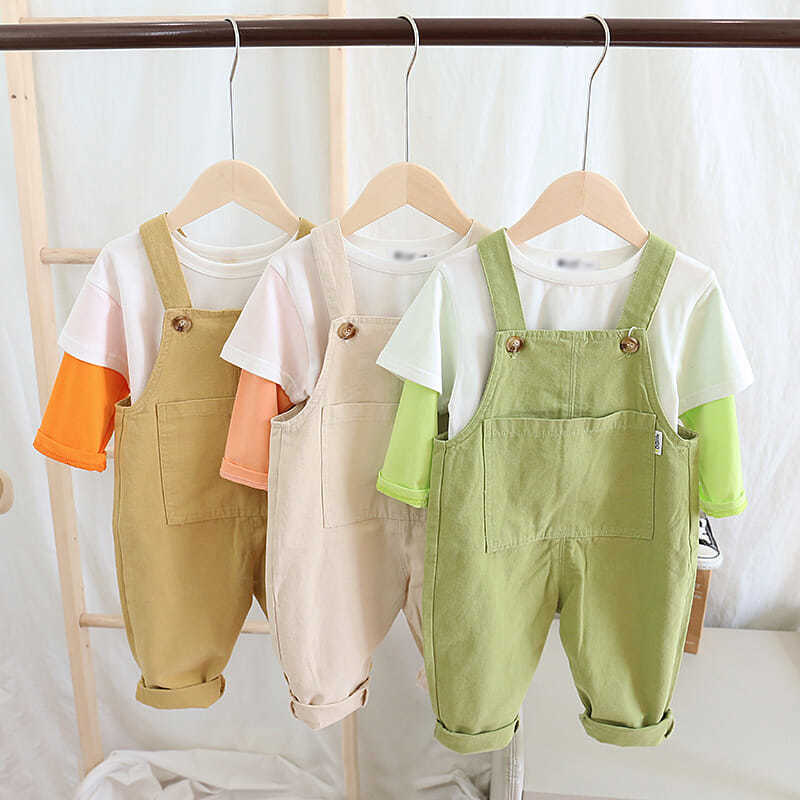 1-year-old boy's and 3-girl's Korean version of suspenders
