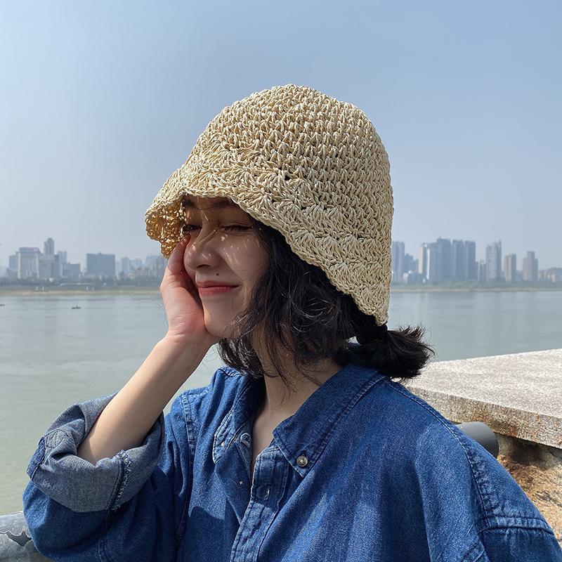 Japanese Style Lace handmade straw hat for women in summer