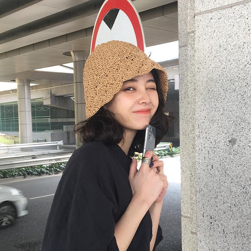 Japanese Style Lace handmade straw hat for women in summer