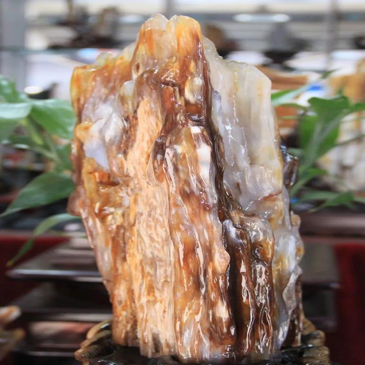 【树化玉200317玉树临风】缅甸精品纯天然树化玉木化石木化玉摆件