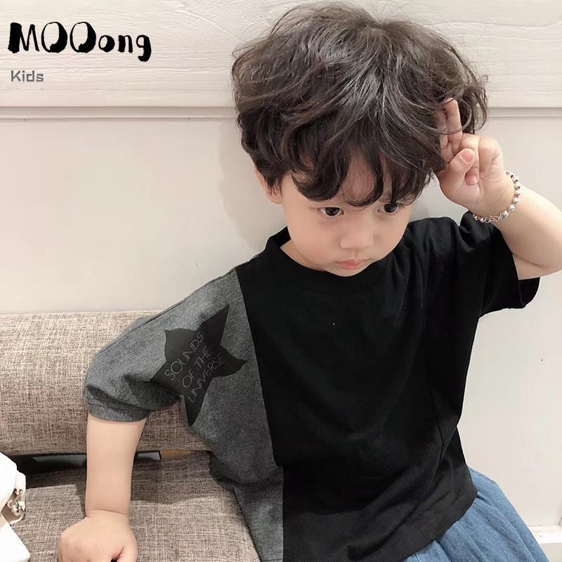 Boys' suit summer Korean version handsome 2020 new Japanese children's star loose casual short sleeve two piece suit