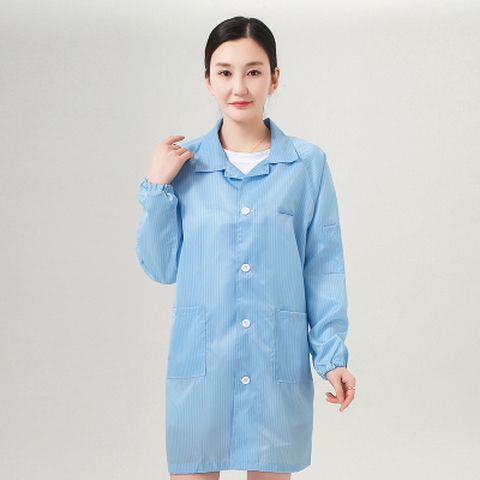 Anti static clothing protective clothing overalls dustproof work clothes men and women dust-free clothes clean clothes blue electronic factory dust-free clothes