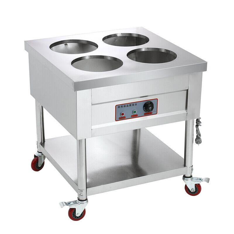 【高品质】不锈钢4桶保温粥台保温粥车保温汤车快餐粥车外卖早餐