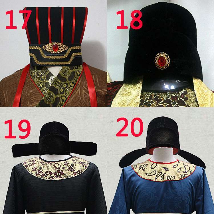 古装帽子古代头衣通天冠皇帝帝王诗人乌纱帽官帽幞头儒巾帝冕小【3月4