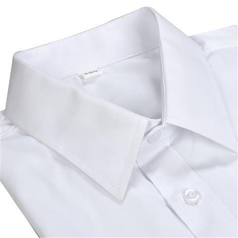 夏季男童纯棉白衬衫短袖薄款儿童白色半袖衬衣小学生校服表演出服