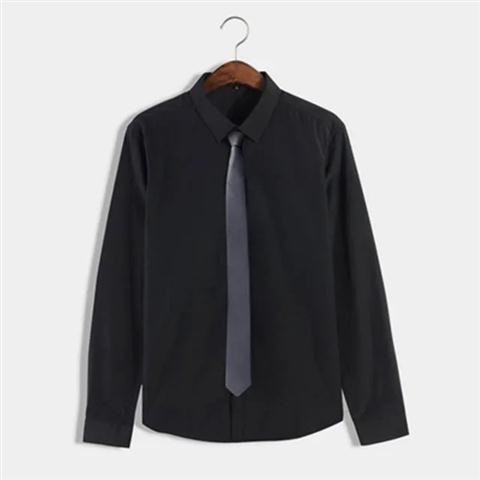 Boys' Tie Shirt handsome college style suit black and white stripe 7 / 3 sleeve middle sleeve graduation class suit suit suit