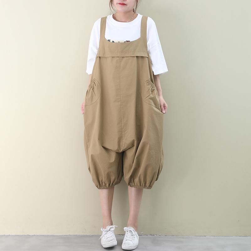 Summer plus size women's summer suspenders women's 2022 new Korean version of loose elastic instep trousers women's tide