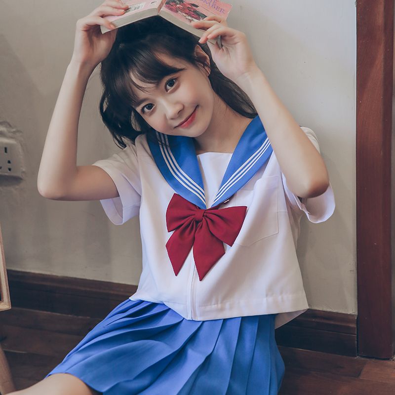米蓝jk制服裙女2020夏季原创日系水手服可爱学生少女