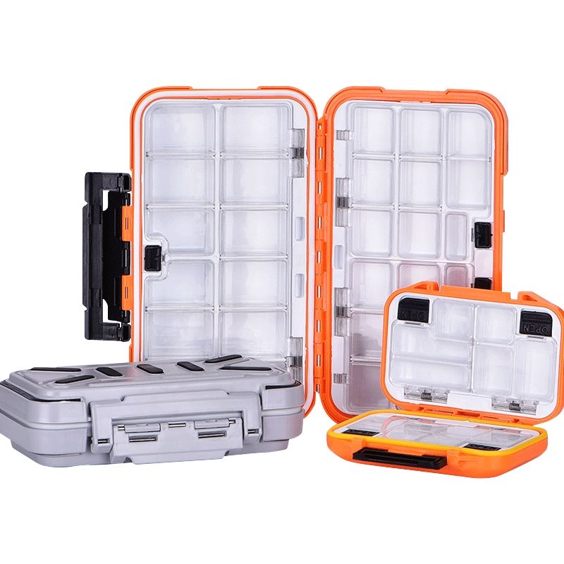 Waterproof small accessories storage box, multi-functional lure box, fish hook, bait box, rock fishing box, small tool box, fishing gear and equipment