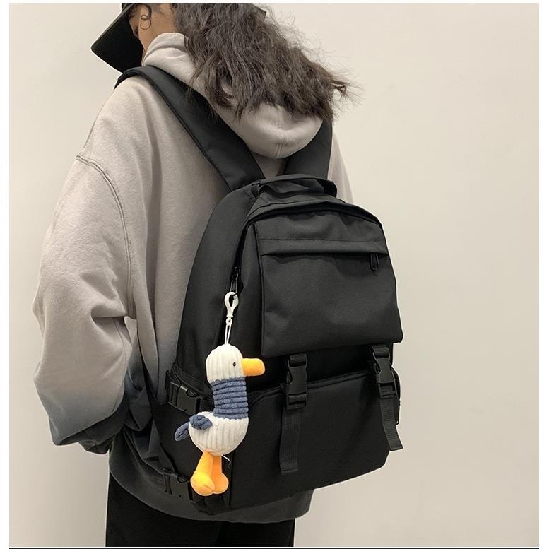 Japanese ins wind dark Department schoolbag female high school campus large capacity backpack college student work clothes backpack man