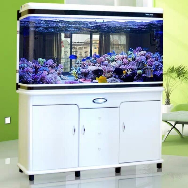 闽江宝来中型长方形水族箱客厅家用大型上过滤弧形玻璃金鱼生态缸