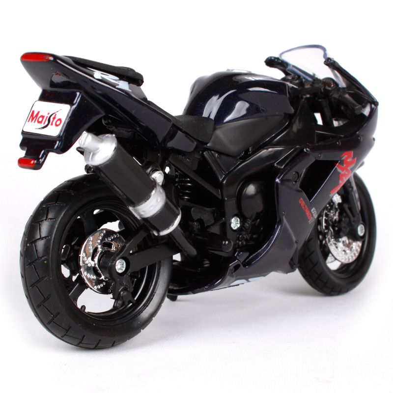 美驰图1:18原厂仿真合金摩托车 雅马哈yzf-r1摩托车模型机车摆件【3月